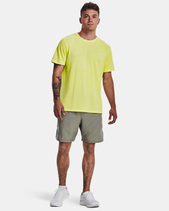 Men's UA Launch Elite 2-in-1 7'' Shorts in Green image number 2